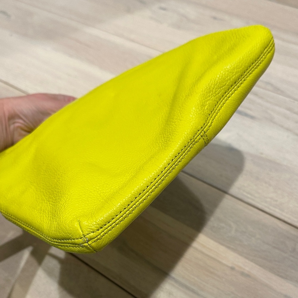 Michael Kors Leather Bright Neon Yellow Green Crossbody Bag - Picture 8 of 15